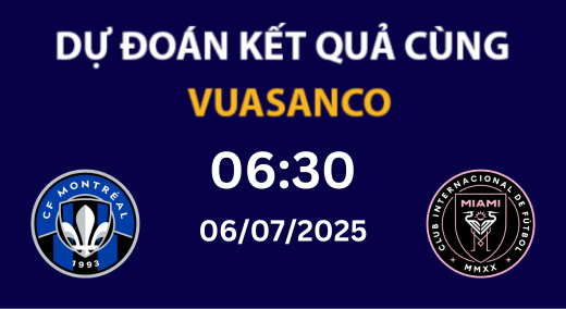 Soi kèo CF Montreal vs Inter Miami-6h30-07/06-VĐQG MỸ