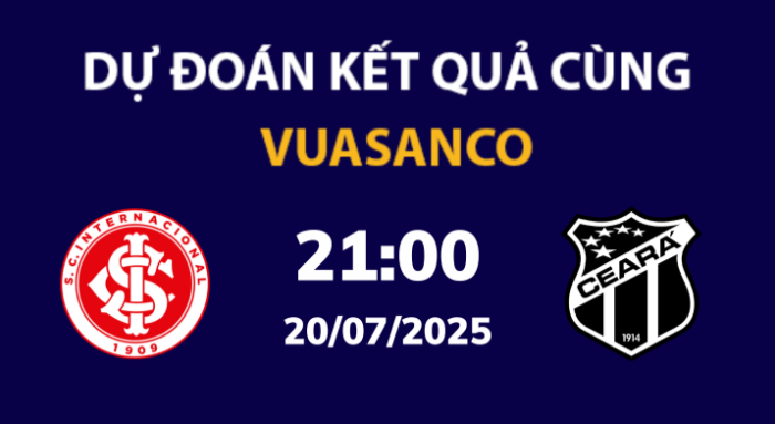 Soi kèo Internacional vs Ceara – 21h00 – 20/07 – VĐQG Brazil