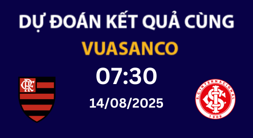 Soi kèo Flamengo RJ vs Internacional – 07h30 – 14/08 – Copa Libertadores