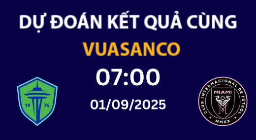 Soi kèo Seattle Sounders vs Inter Miami – 07h00 – 01/09 – Leagues Cup 
