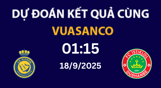 Soi kèo Al Nassr vs Istiklol Dushanbe – 01h15 – 18/09 – AFC Cup