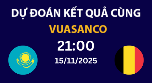 Soi kèo Kazakhstan vs Belgium – 21H00 – 15/11/2025 – VLWC 