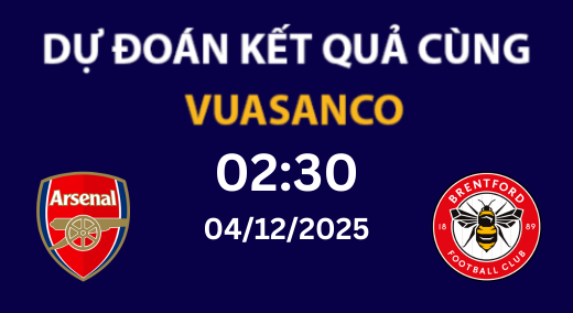 Soi kèo Arsenal vs Brentford – 04/12/2025 – 02h30 – Premier League