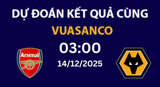Soi kèo Arsenal vs Wolves – 14/12/2025 – 03h00 – Ngoại hạng An