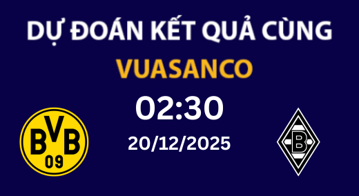 Soi kèo Dortmund vs B. Mönchengladbach – 20/12/0225 – 02h30 – Bundesliga