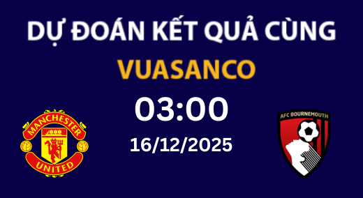 Soi kèo Manchester United vs Bournemouth – 16/12/2025 – 03h00 – Premier League