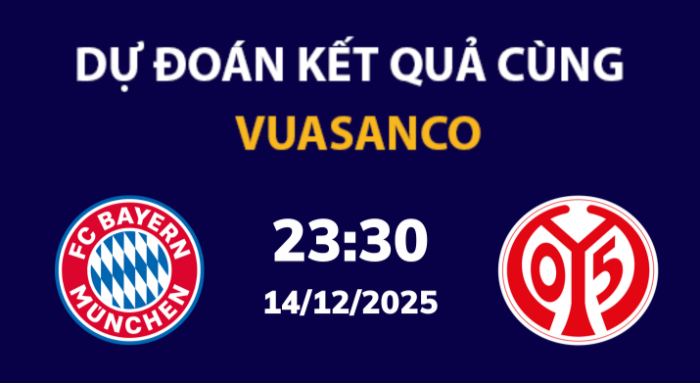 Soi kèo Bayern Munich vs Mainz – 23h30 – 14/12 – Bundesliga