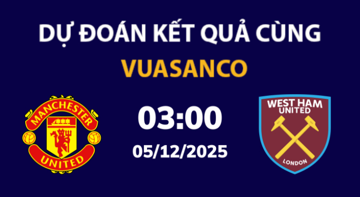 Soi kèo Man Utd vs West Ham – 03h00 – 05/12 – Ngoại hạng Anh