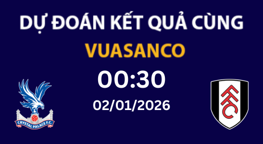 Soi kèo Crystal Palace vs Fulham – 00H30 – 02/01/2026 – Ngoại hạng Anh