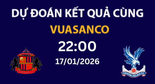 Soi kèo Sunderland vs Crystal Palace – 22H00 – 17/01/2026 – Premier League