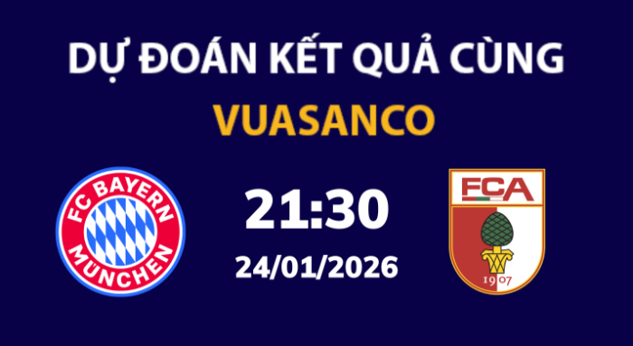 Soi kèo Bayern Munich vs Augsburg – 21h30 – 24/01 – Bundesliga