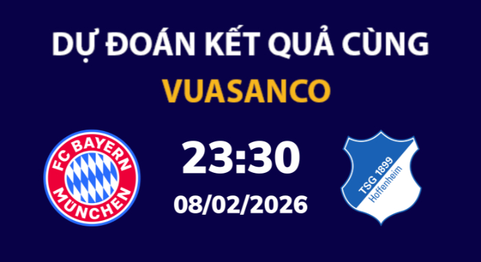 Soi kèo Bayern Munich vs Hoffenheim – 23h30 – 08/02 – Bundesliga